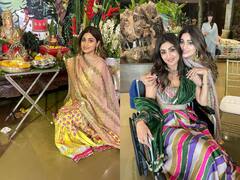 Ganesh Chaturthi 2022: शमिता शेट्टी येलो शरारे में लगीं बेहद खूबसूरत, बहन शिल्पा के साथ शेयर की ये खास तस्वीर