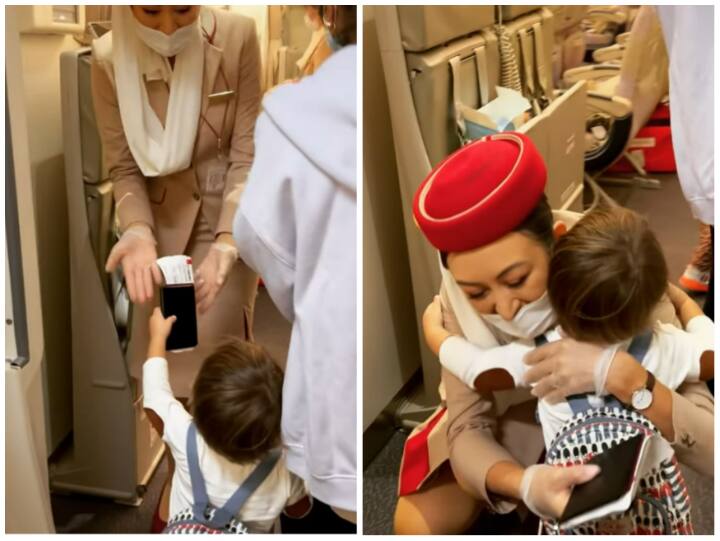 एयर होस्टेस मां ने फ्लाइट में किया बेटे का स्वागत... दिल जीत रहा वीडियो Emotional Video: एयर होस्टेस ने प्लेन में किया अपने बच्चे का स्वागत, भावुक कर देगा वीडियो