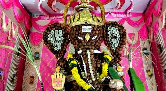 Coconut Vinayaka In Nellore: ఎండు కొబ్బరిచిప్పలతో 12 అడుగుల వినాయకుడు | DNN | ABP Desam