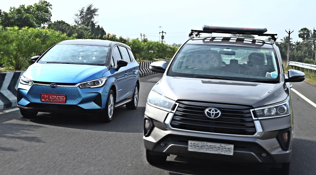 BYD E6 Vs Toyota Innova Crysta: Check Out What The Electric And Diesel Cars Have To Offer