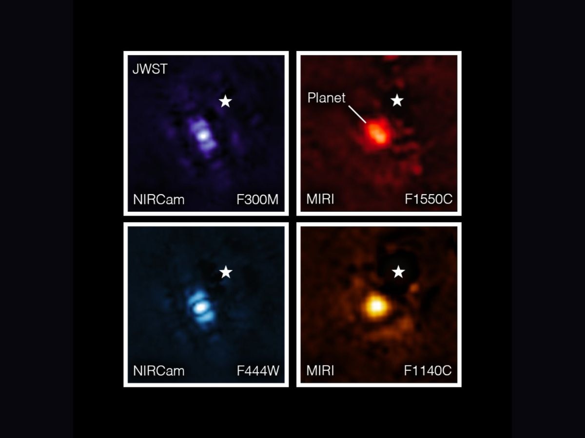 El Telescopio Espacial James Webb de la NASA capturó su primera imagen de un exoplaneta
