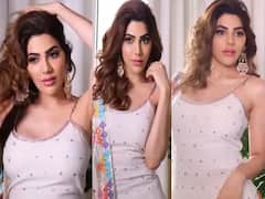 Nikki Tamboli Pics: સિમ્પલ ડ્રેસમાં કિલર લુક આપતી દેખાઈ નિક્કી તંબોલી, જુઓ ફોટો