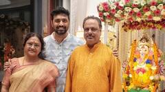 গেলেন না দুর্গাপুজোর পদযাত্রায়, বাড়িতে বাবা মায়ের সঙ্গে গণেশ আরাধনায় ব্যস্ত দেব