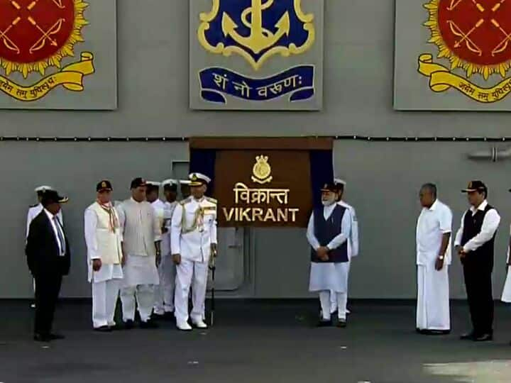 INS Vikrant Commission Live Updates Indian Indian Navy Ensign Indigenous Aircraft Carrier PM Modi