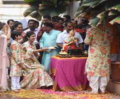 In Pics : शिल्पा शेट्टीच्या बाप्पाचं तीन दिवसांनंतर विसर्जन