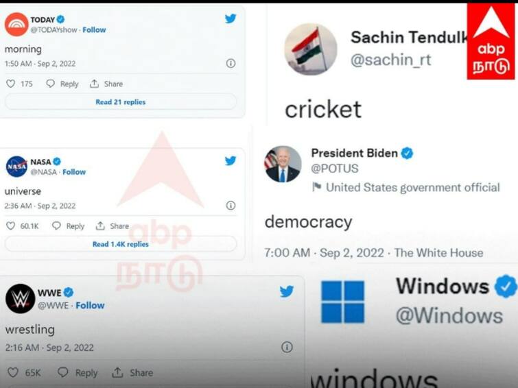Sachin Tendulkar joe biden Latest To Join Twitter's One-Word Trend Twitter One-Word Trend :  அது என்னப்பா ஒரு வார்த்தை..? சச்சின் முதல் பைடன் வரை ட்விட்டரில் படையெடுத்த சம்பவம்.!