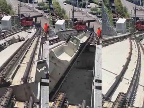 viral video of flipping railway track amazing engineering on rail track changing Shocking: ਅੱਖਾਂ ਦੇ ਸਾਹਮਣੇ ਹੀ ਪਲਟ ਗਿਆ ਸਾਰੇ ਦਾ ਸਾਰਾ ਰੇਲਵੇ ਟਰੈਕ, ਲੋਕ ਬੋਲੇ – ਅਜਿਹੀ ਵੀ ਕੀ ਇੰਜਨੀਅਰਿੰਗ!