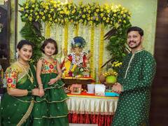 PHOTO : चिमुकल्या ‘परी’चं आई-बाबांसोबत ट्विनिंग, तुम्ही पाहिलात का मायराचा क्युट अंदाज?