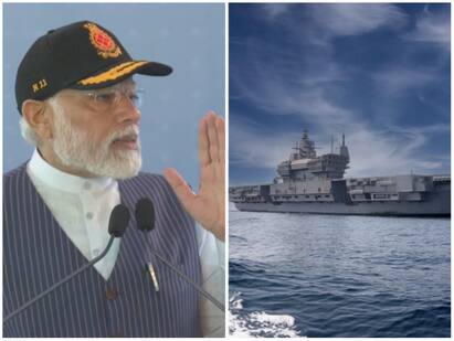A sunrise from Kerala shore Modi at INS Vikrant dedication ceremony சுய சார்பு இந்தியாவை படைக்க இது உந்து சக்தி: ஐஎன்எஸ் விக்ராந்த் அர்ப்பணிப்பு விழாவில் மோடி!