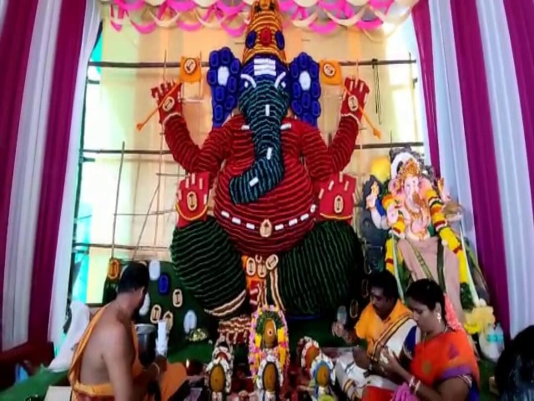 Variety Vinayaka : బొజ్జ గణపయ్యకు ఎన్ని రూపాలో! వెరైటీ విగ్రహాలకు కేరాఫ్ అడ్రస్ నెల్లూరు Nellore Vinayaka chaviti variety statues arranged in chaviti celebrations DNN Variety Vinayaka : బొజ్జ గణపయ్యకు ఎన్ని రూపాలో! వెరైటీ విగ్రహాలకు కేరాఫ్ అడ్రస్ నెల్లూరు