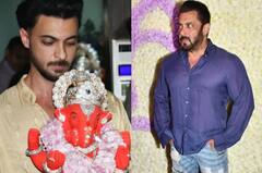 Salman Khan Ganpati Visarjan: ગણપતિ બાપ્પાનું વિસર્જન કરવા બહેન અર્પિતાના ઘરે પહોંચ્યો સલમાન ખાન, તસવીરો આવી સામે