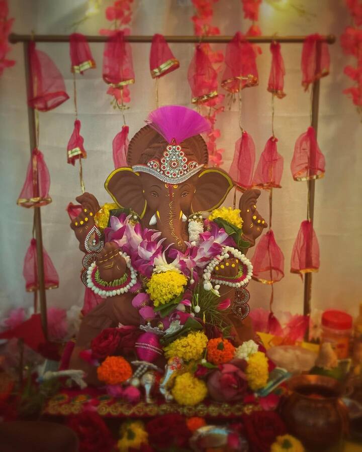 इन दिनों पूरे देश में गणेश चतुर्थी की धूम है. सेलेब्स भी खूब धूमधाम से अपने घर पर गणपति बप्पा का स्वागत कर रहे हैं.