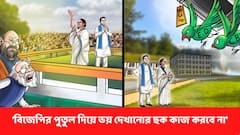 'বিজেপির পুতুল দিয়ে ভয় দেখানোর ছক কাজ করবে না' কড়া বার্তা তৃণমূলের