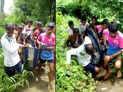 भयाण वास्तव; रस्त्याअभावी झोळीतून नेताना महिलेची प्रसूती, बाळ झोळीतच दगावलं