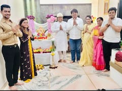 Kartiki Gaikwad : कार्तिकी गायकवाडच्या घरी बाप्पाचं जल्लोषात आगमन; पाहा फोटो