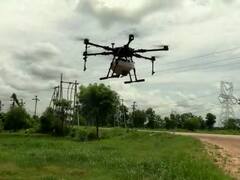 भंडाऱ्यातील महिला शेतकऱ्याची भन्नाट आयडिया! ड्रोनद्वारे केली कीटकनाशक फवारणी