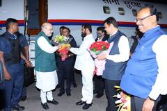 Amit Shah : केंद्रीय गृहमंत्री अमित शाह यांचे मुंबईत आगमन, असा असेल दौऱ्याचा कार्यक्रम