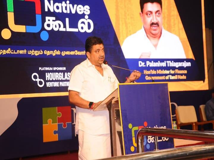 Tamil Nadu will not recover from the economic collapse and travel on the path of development  Finance Minister's speech on the platform ”பொருளாதாரச் சரிவிலிருந்து மீண்டு தமிழகம் வளர்ச்சிப் பாதையில் பயணிக்கிறது” : நிதியமைச்சர் பி.டி.ஆர்