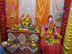 Gauri Aras Competition 2022 : घरोघरी गौराईंचे उत्साहात स्वागत