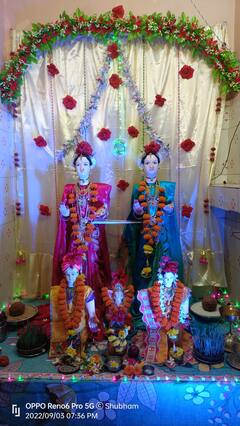 Gauri Aras Competition 2022 : घराघरात गौरी पूजन, पाहा फोटो