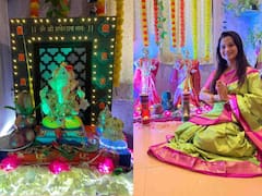 PHOTO : ‘सुंदरा मनामध्ये भरली’ फेम अभिनेत्री राधा सागरच्या घरी गौराईचं आगमन!