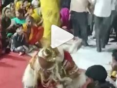 Watch: गणेश चतुर्थी में हनुमान का रूप लेकर डांस कर रहे शख्स की मौत, दिल का दौरा पड़ने के बाद जमीन पर गिरा तो...