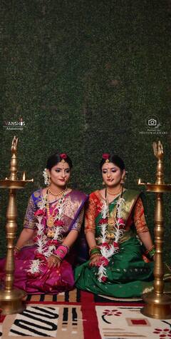 अमरावती : जुळ्या बहिणींनी गौरीचं मनमोहित करणारं साकारलं रूप