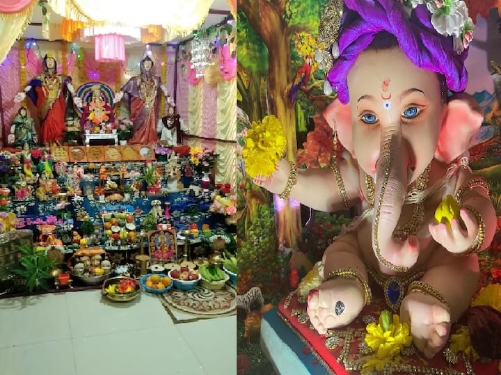 Ganesh Utsav Gauri Pujan : राज्यभर गणेशोत्सवाचा उत्साह आहे, सोबतच गौरींचं आगमनही झालं आहे. या गॅलरीत पाहा काही गणराय आणि गौरींचे फोटो...