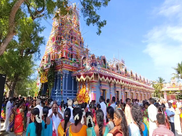 துர்கா ஸ்டாலின்  தலைமையில்  நடந்த கீழப்பெரும்பள்ளம் அங்காளம்மன் கோயில் கும்பாபிஷேக விழா