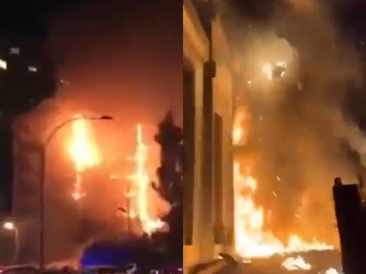 Iraq: Huge fire broke out at Hawler Plaza hotel at Erbil 40 people rescued Watch Video: நட்சத்திர விடுதியில் தீ விபத்து.. 40 மேற்பட்டவர்களை மீட்ட தீயணைப்புத்துறை... பரபரப்பு வீடியோ
