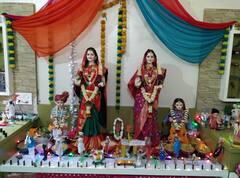 Gauri Aras Competition 2022 : घरोघरी गौराईंचे उत्साहात स्वागत