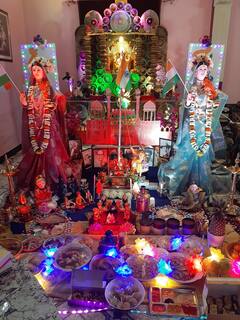 Gauri Aras Competition 2022 : कैलासात गौरी विराजमान, पाहा फोटो