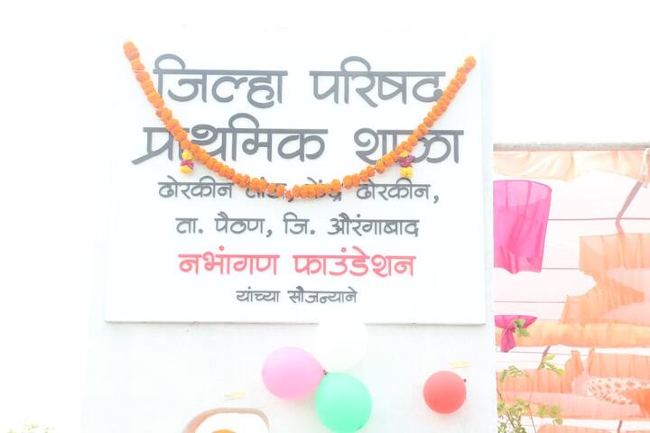 शिक्षक दिनाच्या निमित्ताने आज औरंगाबादच्या ढोरकीन तांड्यावर राजश्रीच्या हस्ते एका जिल्हा परिषदेच्या शाळेचे लोकार्पण सोहळा पार पडला.