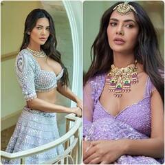 Esha Guptaએ ડીપનેક બ્લાઉઝમાં લૂંટી મહેફિલ, બ્રાઇડલ લેંઘામાં કરાવ્યુ આવુ ફોટોશૂટ, જુઓ.......