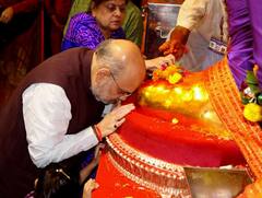 Amit Shah Mumbai Visit: અમિત શાહે કર્યા લાલબાગચા રાજાના દર્શન, જુઓ તસવીરો