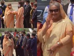 New Delhi: દિલ્હી પહોંચ્યા બાંગ્લાદેશના વડાપ્રધાન શેખ હસીના, એરપોર્ટ પર કરાયુ ભવ્ય સ્વાગત