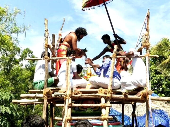 துர்கா ஸ்டாலின்  தலைமையில்  நடந்த கீழப்பெரும்பள்ளம் அங்காளம்மன் கோயில் கும்பாபிஷேக விழா