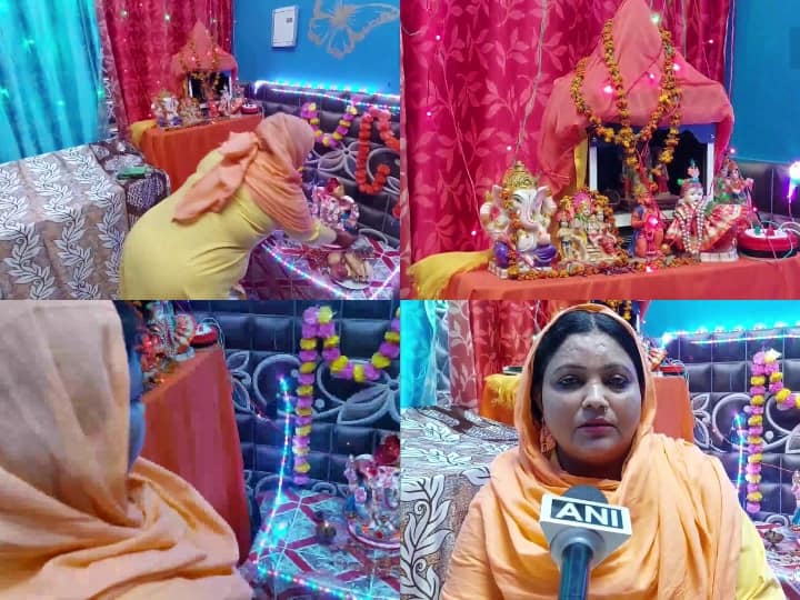 Ganesh Utsav 2022 Meerut BJP leader Ruby Khan on fatwa says people want to kill me and getting threats but am not afraid Ganesh Utsav 2022: गणेश प्रतिमा स्थापित करने वाली रूबी ने फतवे पर कहा- मैं डरने वाली नहीं, विधि विधान से करूंगी विसर्जन