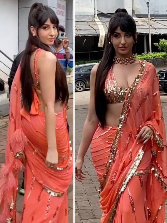 रेट्रो लुक में बेहद हसीन दिखीं नोरा फतेही