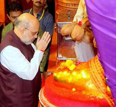 Amit Shah Mumbai Visit: અમિત શાહે કર્યા લાલબાગચા રાજાના દર્શન, જુઓ તસવીરો