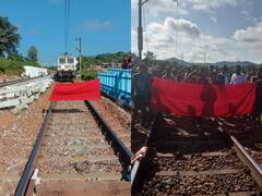 बस्तर में ट्रेन स्टॉपेज की मांग को लेकर ग्रामीणों का पटरियों पर धरना, घंटों बाधित रहा केके रेल मार्ग