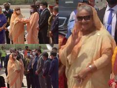 दिल्ली पहुंची बांगलादेश की प्रधानमंत्री शेख हसीना, एयरपोर्ट पर हुआ भव्य स्वागत, तस्वीरों में देखें