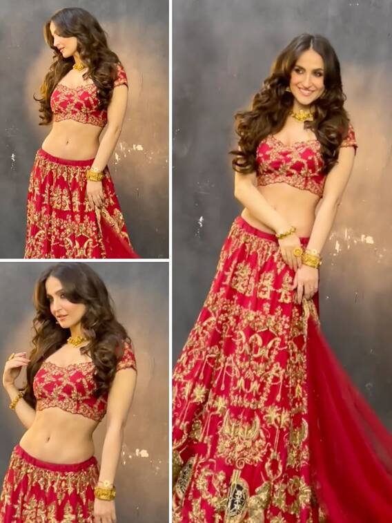 दुल्हन के लिबास में एली अवराम ने किया फैंस को घायल