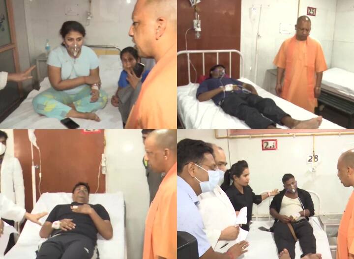 Levana Hotel Fire Update: उत्तर प्रदेश के मुख्यमंत्री योगी आदित्यनाथ ने लखनऊ के लेवाना होटल में लगी आग में घायल लोगों से मुलाकात की. सीएम योगी यहां के सिविल अस्पताल पहुंचे जहां वो घायलों से मिले और उनका हालचाल जाना.