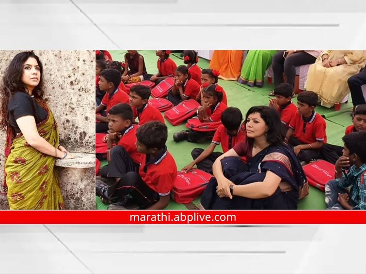 maharashtra News Aurangabad News acred Games Fame Rajshri Deshpande set up a school for the children of sugarcane workers Rajshri Deshpande: सेक्रेड गेम्समुळे चर्चेत आलेल्या राजश्री देशपांडेने ऊस कामगारांच्या मुलांसाठी उभी केली शाळा