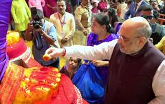 Amit Shah Mumbai Visit: અમિત શાહે કર્યા લાલબાગચા રાજાના દર્શન, જુઓ તસવીરો