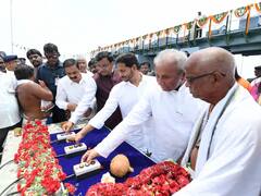 సంగం బ్యారేజ్ ప్రారంభించిన జగన్,  జాతికి అంకితం చేసిన సీఎం