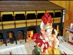 Ganesh Chaturthi 2022 : बेळगावातील नाईक कुटुंबियांनी साकारली कपिलेश्वर मंदिराची हुबेहूब प्रतिकृती, पाहा फोटो