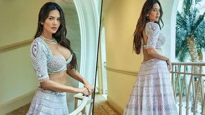 Aashram 3 star Hot Pic Viral: Esha Gupta Chills in bridal lehenga and Flaunts Sexy Toned body Hot Pic: બાબા નિરાલાની સોનિયાનો તહેલકો, બ્રાઇડલ ચોલીમાં અપ્સરાની જેમ કરાવ્યુ ફોટોશૂટ, જુઓ Esha Gupta......