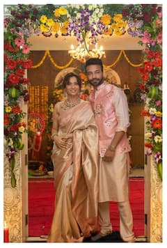 Photos: शादी के बाद पहली बार पति के साथ आलीशान घर में Ankita Lokhande ने की गणपति-गौरी पूजा